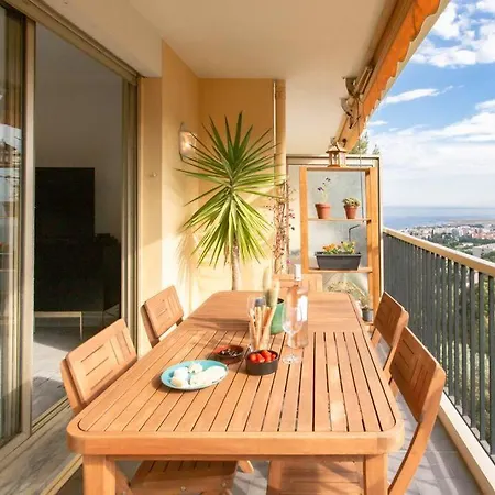 Apartment Beautiful Apartment: Sea View, Pool, Parking, Wifi Nizza